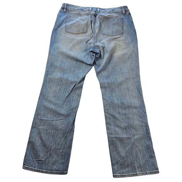 Ll bean favorite fit 16 Reg blue jeans light wash High rise casual everyday ^ - Picture 2 of 8